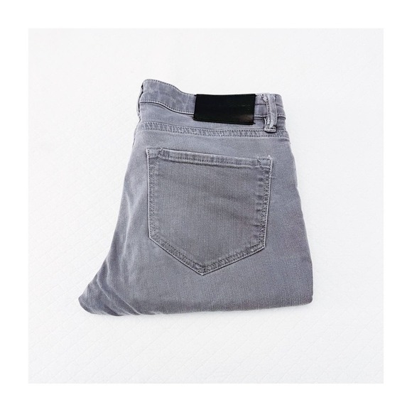 All Saints Low Rise Skinny Fit Gray Denim Jeans Accent Zipper SZ28 - Picture 1 of 8